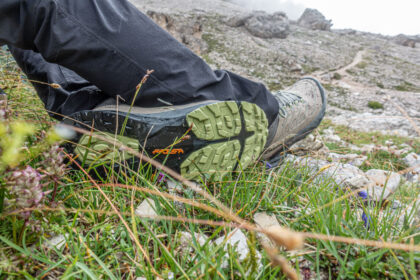 Scarpa Rush 2 Mid GTX Hiking boots the tread on the bottom of a hiking boot